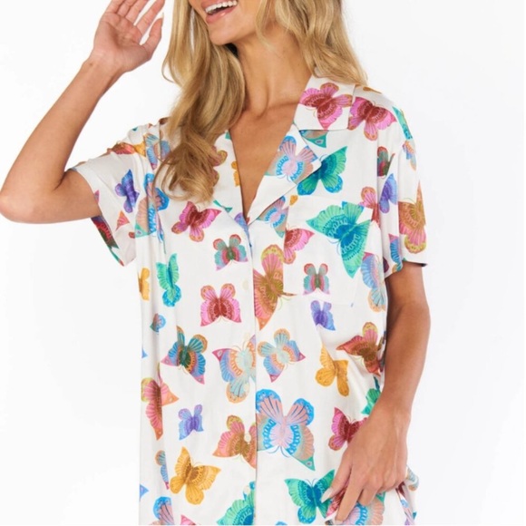 Show Me Your MuMu Sunday Morning Butterfly Pajamas Set - Picture 2 of 4